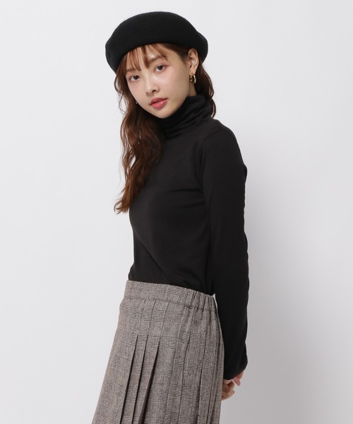 3.3 Field Trip （3.3フィールドトリップ）の「3.3 Field Trip／ソフトタートルネック（微起毛）（Tシャツ/カットソー・レディース・ブラック/アイボリー/グレー・FREE）」の9枚目の写真