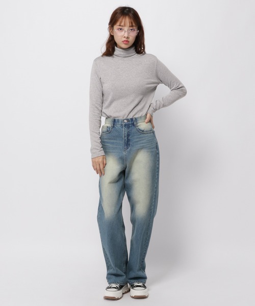 3.3 Field Trip （3.3フィールドトリップ）の「3.3 Field Trip／ソフトタートルネック（微起毛）（Tシャツ/カットソー・レディース・ブラック/アイボリー/グレー・FREE）」の11枚目の写真
