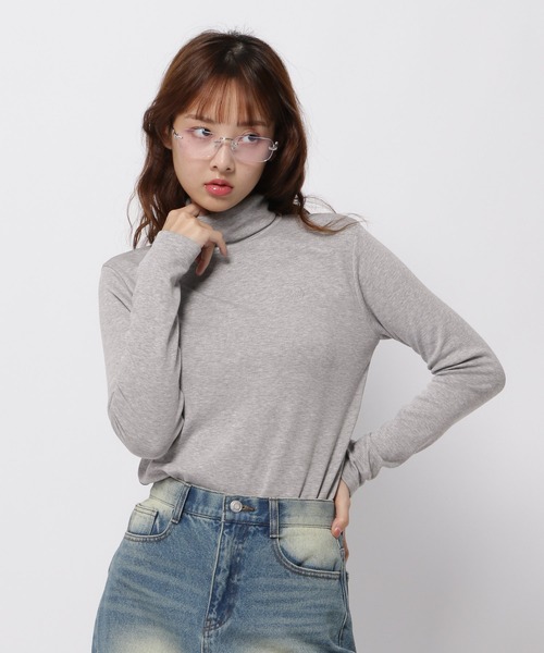 3.3 Field Trip （3.3フィールドトリップ）の「3.3 Field Trip／ソフトタートルネック（微起毛）（Tシャツ/カットソー・レディース・ブラック/アイボリー/グレー・FREE）」の15枚目の写真