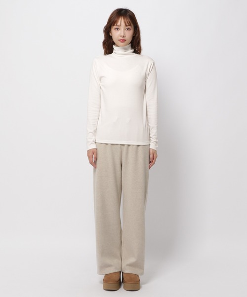 3.3 Field Trip （3.3フィールドトリップ）の「3.3 Field Trip／ソフトタートルネック（微起毛）（Tシャツ/カットソー・レディース・ブラック/アイボリー/グレー・FREE）」の20枚目の写真