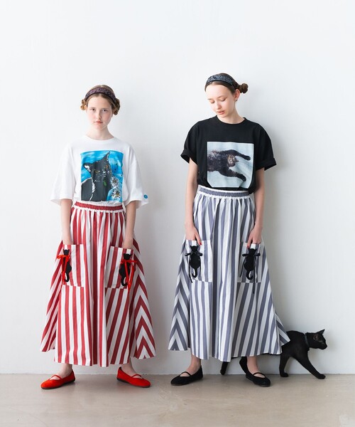 tシャツ 「COLLABORATION」清水奈緒 / デコ伸び Tシャツ レディース COLLABORATION】清水奈緒 / デコ伸び Tシャツ（Tシャツ