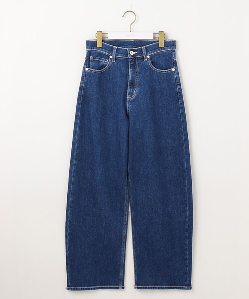 ANY SIS（エニィスィス）の「【美Denimシリーズ】セミカーブワイド デニム（デニムパンツ・レディース・ダルブルー系/ホワイト系/スカイブルー系・3/2/1）」の7枚目の写真