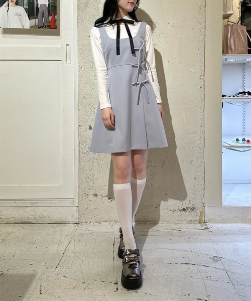 Trio Ribbon ジャンパースカート（ジャンパースカート）｜MILK（ミルク