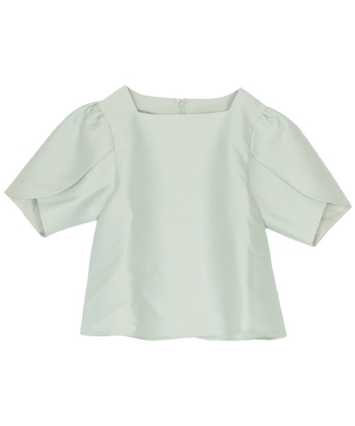 UR'S(ユアーズ)の「スクエアネックチューリップスリーブトップス(Tシャツ/カットソー・レディース・グリーン/ブラック/ネイビー/ホワイト・L/M/S)」の11枚目の写真