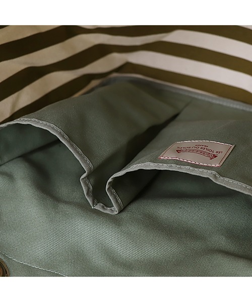 LES TOILES DU SOLEIL(レトワールデュソレイユ)の「rectangle tote grand(レクタングルトート グラン)(トートバッグ・レディース・グリーン系/ネイビー系/ブラック・フリー)」の16枚目の写真