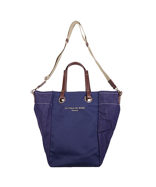 LES TOILES DU SOLEIL(レトワールデュソレイユ)の「rectangle tote grand(レクタングルトート グラン)(トートバッグ・レディース・グリーン系/ネイビー系/ブラック・フリー)」の9枚目の写真