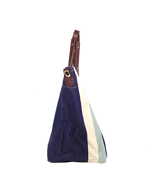 LES TOILES DU SOLEIL(レトワールデュソレイユ)の「rectangle tote grand(レクタングルトート グラン)(トートバッグ・レディース・グリーン系/ネイビー系/ブラック・フリー)」の8枚目の写真