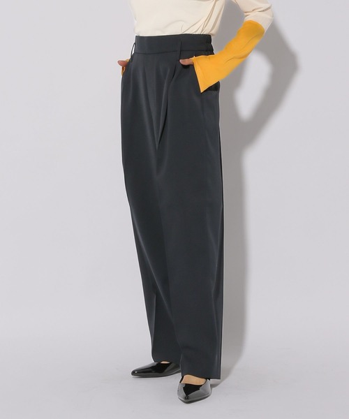 しましま⚫︎ マルチシーズンゆるテーパードパンツ＜低身長サイズあり