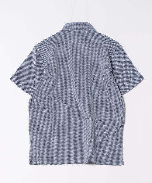 CROWDED CLOSET（クラウデッドクローゼット）の「千鳥柄ジャカードニットジャージポロ（ポロシャツ・メンズ・ブルー系その他/ネイビー/ブルー・02/03/04）」の12枚目の写真