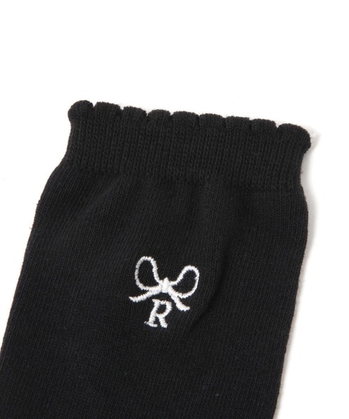 repipi armario（レピピ アルマリオ）の「Rリボンポイントソックス（ソックス/靴下・キッズ・ホワイト/ピンク/ブラック/グレー/ブルー・FREE）」の6枚目の写真