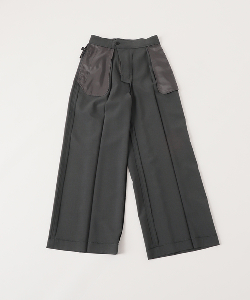 セール】ウーステッドワイドパンツ（スラックス）｜Spick & Span