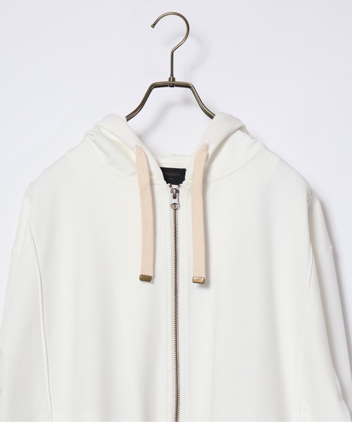 MMMM（エムエムエムエム）の「MMMM/レジエントポンチ ＺＩＰアップパーカー（パーカー・メンズ・ブラック/ホワイト・LARGE/MEDIUM）」の4枚目の写真