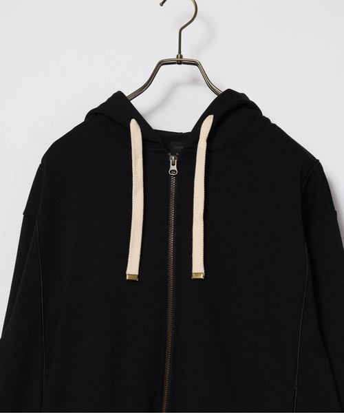 MMMM（エムエムエムエム）の「MMMM/レジエントポンチ ＺＩＰアップパーカー（パーカー・メンズ・ブラック/ホワイト・LARGE/MEDIUM）」の10枚目の写真