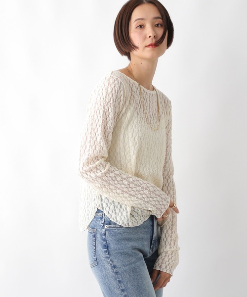 LEPSIM（レプシィム）の「2WAYレースプルオーバー　292558（Tシャツ/カットソー・レディース・ブラック/アイボリー・FREE）」の13枚目の写真