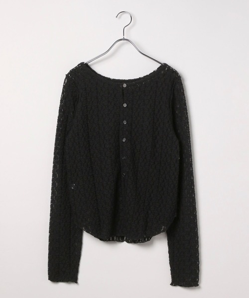 LEPSIM（レプシィム）の「2WAYレースプルオーバー　292558（Tシャツ/カットソー・レディース・ブラック/アイボリー・FREE）」の19枚目の写真
