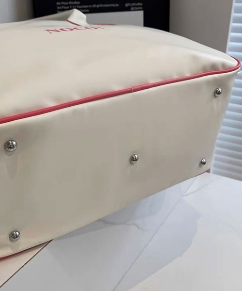 FUNALIVE(ファンアライブ)の「ABETTOR 大人トラベル「NOCO」ロゴスポーティー大容量ボストンボーリングバッグ(ボストンバッグ・メンズ・ブラック/ホワイト・FREE)」の10枚目の写真