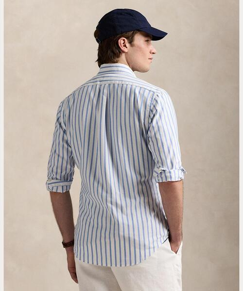 POLO RALPH LAUREN（ポロ ラルフ ローレン）の「クラシック フィット ストライプド オックスフォード シャツ（シャツ/ブラウス・メンズ・ブルー・XXL/XS/XL/S/M/L）」の8枚目の写真