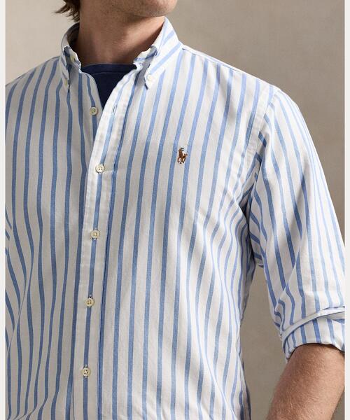 POLO RALPH LAUREN（ポロ ラルフ ローレン）の「クラシック フィット ストライプド オックスフォード シャツ（シャツ/ブラウス・メンズ・ブルー・XXL/XS/XL/S/M/L）」の2枚目の写真