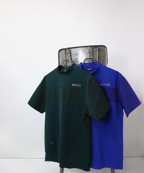 archivio(アルチビオ)の「<MENS>異素材切替ハイネックプルオーバー(Tシャツ/カットソー・メンズ・ブルー/ネイビー/グリーン・LL/L/M)」の11枚目の写真