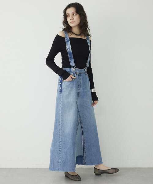 【新品タグ付き】 THE PAUSEオフショルニットプルオーバー THE PAUSE】オフショルニットプルオーバー（ニット/セーター