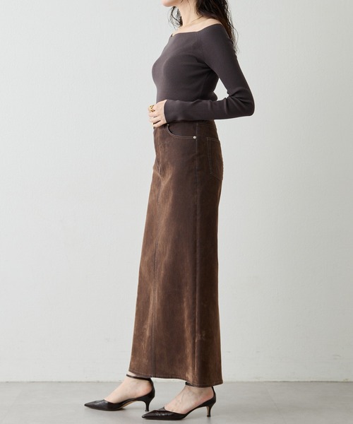 THE PAUSE（ザ ポーズ）の「【THE PAUSE】オフショルニットプルオーバー（ニット/セーター・レディース・ブラック/ピンクベージュ/レッド/チャコールグレー・FREE）」の21枚目の写真