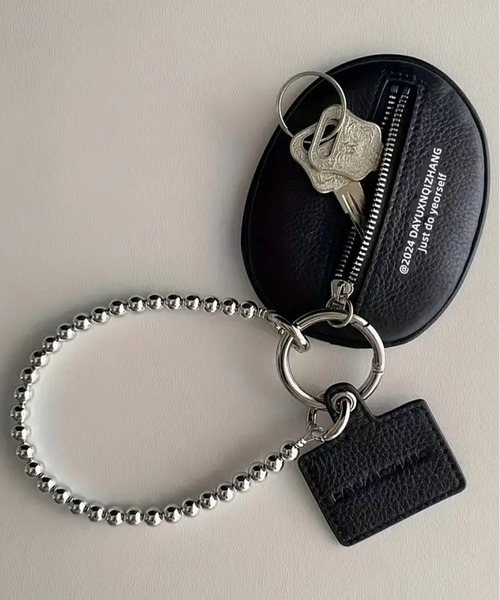 NOLITA LABORATORY（ノリータラボラトリー）の「【 NOLITA / ノリータ 】組み合わせ自由自在 ハート チャーム ブラック フェイクレザー バックル キーチェーン キーホルダー アクセサリー バッグチャーム シボ加工／フェイクレザー／バッグチャーム／ミニポーチ（チャーム・レディース・ブラック/パープル/ピンク・FREE）」の11枚目の写真