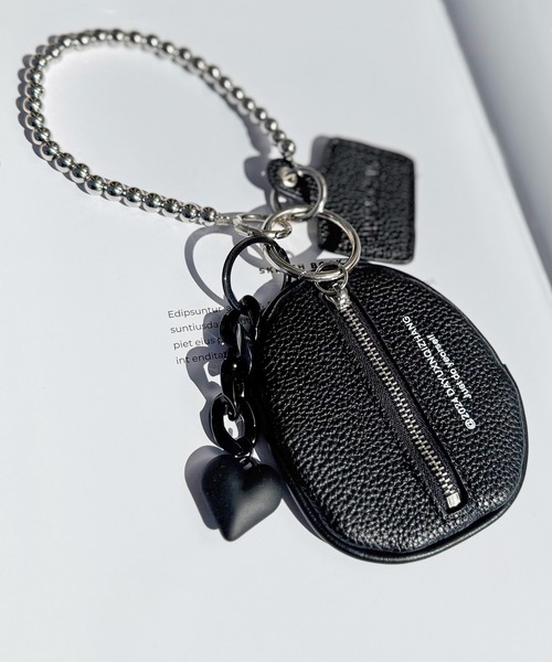 NOLITA LABORATORY（ノリータラボラトリー）の「【 NOLITA / ノリータ 】組み合わせ自由自在 ハート チャーム ブラック フェイクレザー バックル キーチェーン キーホルダー アクセサリー バッグチャーム シボ加工／フェイクレザー／バッグチャーム／ミニポーチ（チャーム・レディース・ブラック/パープル/ピンク・FREE）」の17枚目の写真