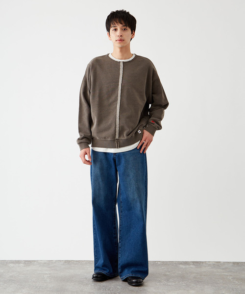 90s RUSSELL akimbo USA製 短丈 スウェット ノームコア 90s RUSSELL akimbo USA製 短丈 スウェット ノームコア