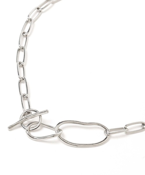 GLOBAL WORK（グローバルワーク）の「MATINE LINE/マンテルチェーンネックレス/288867（ネックレス・レディース・シルバー/ゴールド・FREE）」の6枚目の写真