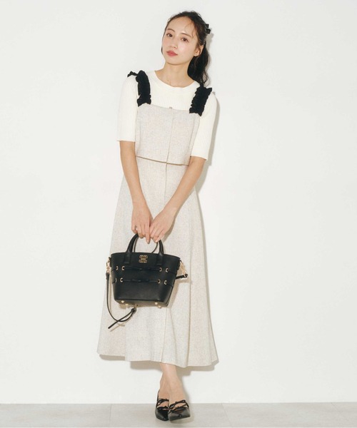JILL by JILL STUART(ジルバイジルスチュアート)の「◇BowリンクJトートバッグ(ショルダーバッグ・レディース・ブラック/ベージュ・FREE)」の22枚目の写真