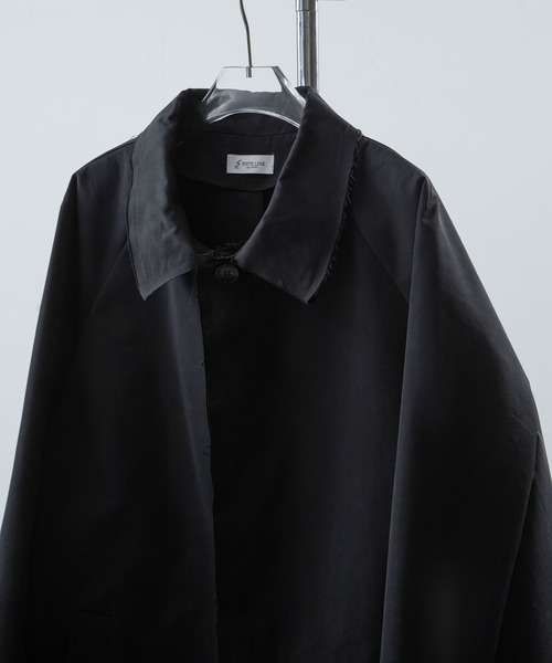 ZIP FIVE -White Line-(ジップファイブホワイトライン)の「【White Line】 Soutiencollar Spring Coat / カットオフ ステンカラーコート(ステンカラーコート・メンズ・カーキ/ブラック/ブラウン・X-LARGE/LARGE/MEDIUM)」の12枚目の写真