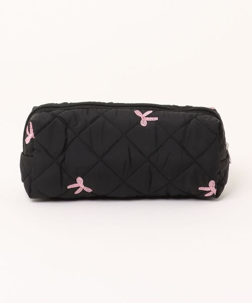 VIBGYOR(ヴィブジョー)の「Liaa/リボン柄 ペンケース ポーチ A18562(ポーチ・レディース・ブルー/ブラック/ピンク/ホワイト・FREE)」の5枚目の写真