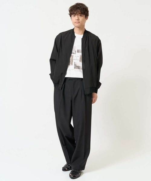 a.v.v（アーヴェヴェ）の「【春の新作】2タックワイドイージースラックス（スラックス・メンズ・ブラック・46/48）」の9枚目の写真