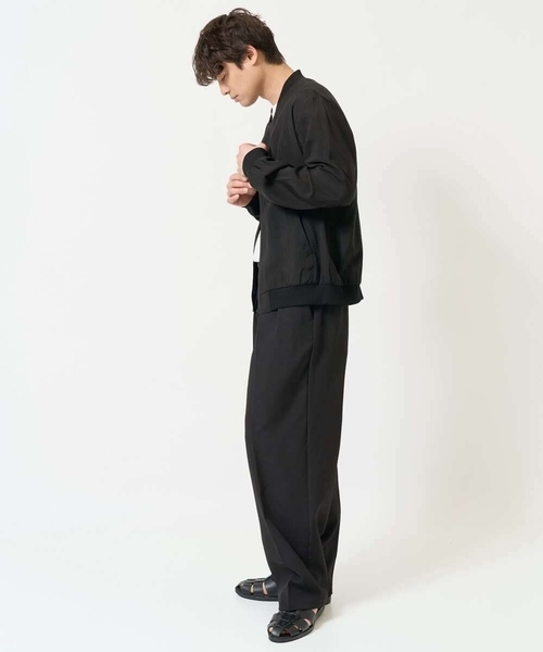a.v.v（アーヴェヴェ）の「【春の新作】2タックワイドイージースラックス（スラックス・メンズ・ブラック・46/48）」の10枚目の写真