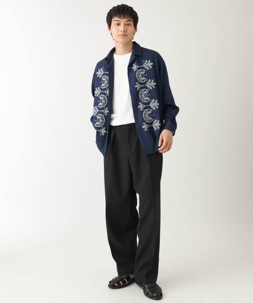 a.v.v（アーヴェヴェ）の「【春の新作】2タックワイドイージースラックス（スラックス・メンズ・ブラック・46/48）」の13枚目の写真