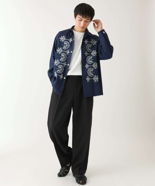 a.v.v（アーヴェヴェ）の「【春の新作】2タックワイドイージースラックス（スラックス・メンズ・ブラック・46/48）」の14枚目の写真