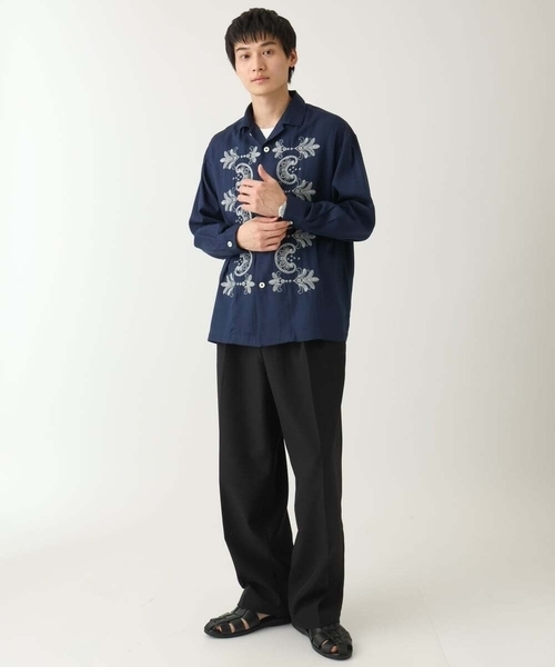 a.v.v（アーヴェヴェ）の「【春の新作】2タックワイドイージースラックス（スラックス・メンズ・ブラック・46/48）」の16枚目の写真