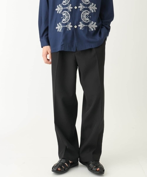 a.v.v（アーヴェヴェ）の「【春の新作】2タックワイドイージースラックス（スラックス・メンズ・ブラック・46/48）」の18枚目の写真