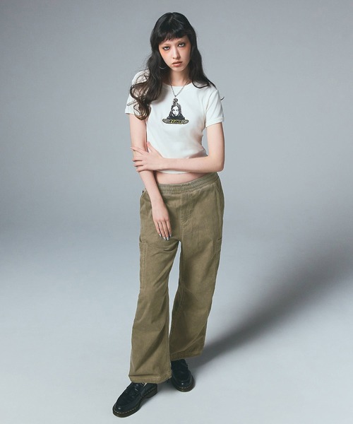 セール】WAIST RIB EASY PANTS（その他パンツ）｜X-girl（エックス