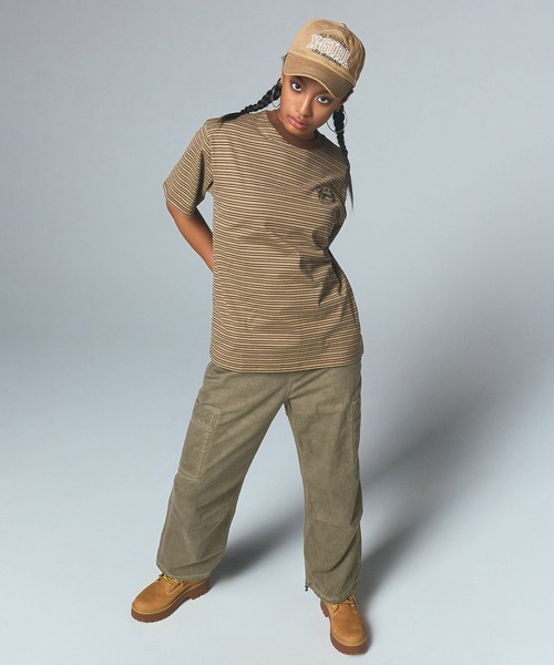 X-girl(エックスガール)の「WAIST RIB EASY PANTS(その他パンツ・レディース・ブラック/カモフラージュ/ベージュ・S/M)」の22枚目の写真