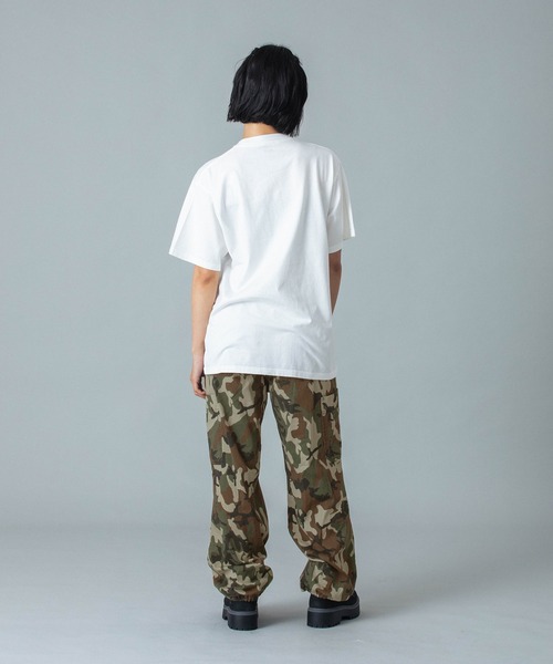 X-girl(エックスガール)の「WAIST RIB EASY PANTS(その他パンツ・レディース・ブラック/カモフラージュ/ベージュ・S/M)」の14枚目の写真