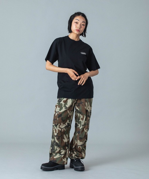 X-girl パンツ FACE LABEL EASY PANTS（その他パンツ）｜X-girl（エックス