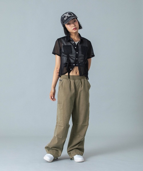 WAIST RIB EASY PANTS（その他パンツ）｜X-girl（エックスガール