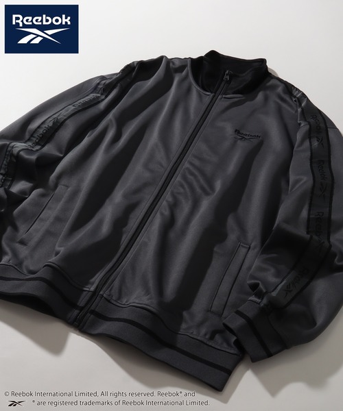 Reebok(リーボック)の「【Reebok/リーボック】サイドジャガードテープ リブライン トラックジャケット(ジャージ・メンズ・サックスブルー/ネイビー/ブラック/チャコール・L/M/LL)」の6枚目の写真