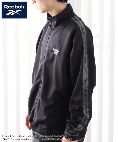 Reebok(リーボック)の「【Reebok/リーボック】サイドジャガードテープ リブライン トラックジャケット(ジャージ・メンズ・サックスブルー/ネイビー/ブラック/チャコール・L/M/LL)」の13枚目の写真