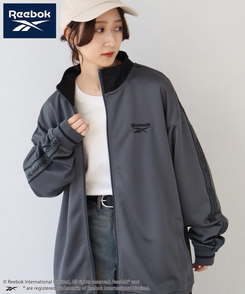 Reebok(リーボック)の「【Reebok/リーボック】サイドジャガードテープ リブライン トラックジャケット(ジャージ・メンズ・サックスブルー/ネイビー/ブラック/チャコール・L/M/LL)」の18枚目の写真