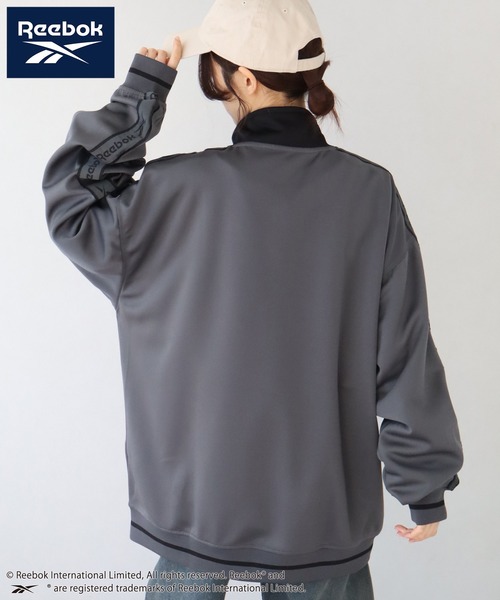 Reebok(リーボック)の「【Reebok/リーボック】サイドジャガードテープ リブライン トラックジャケット(ジャージ・メンズ・サックスブルー/ネイビー/ブラック/チャコール・L/M/LL)」の22枚目の写真