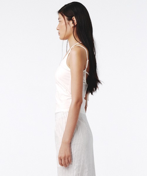 Kijun(キジュン)の「Kijun/キジュン Double Strap Tank Top タンクトップ(タンクトップ・レディース・チャコール/オフホワイト/スカイブルー・S/M)」の11枚目の写真