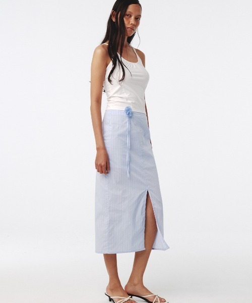 Kijun(キジュン)の「Kijun/キジュン Double Strap Tank Top タンクトップ(タンクトップ・レディース・チャコール/オフホワイト/スカイブルー・S/M)」の16枚目の写真