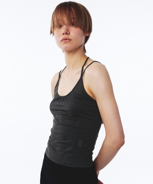 Kijun(キジュン)の「Kijun/キジュン Double Strap Tank Top タンクトップ(タンクトップ・レディース・チャコール/オフホワイト/スカイブルー・S/M)」の22枚目の写真